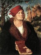 CRANACH, Lucas the Elder Portrait of Dr. Johannes Cuspinian ff oil painting on canvas